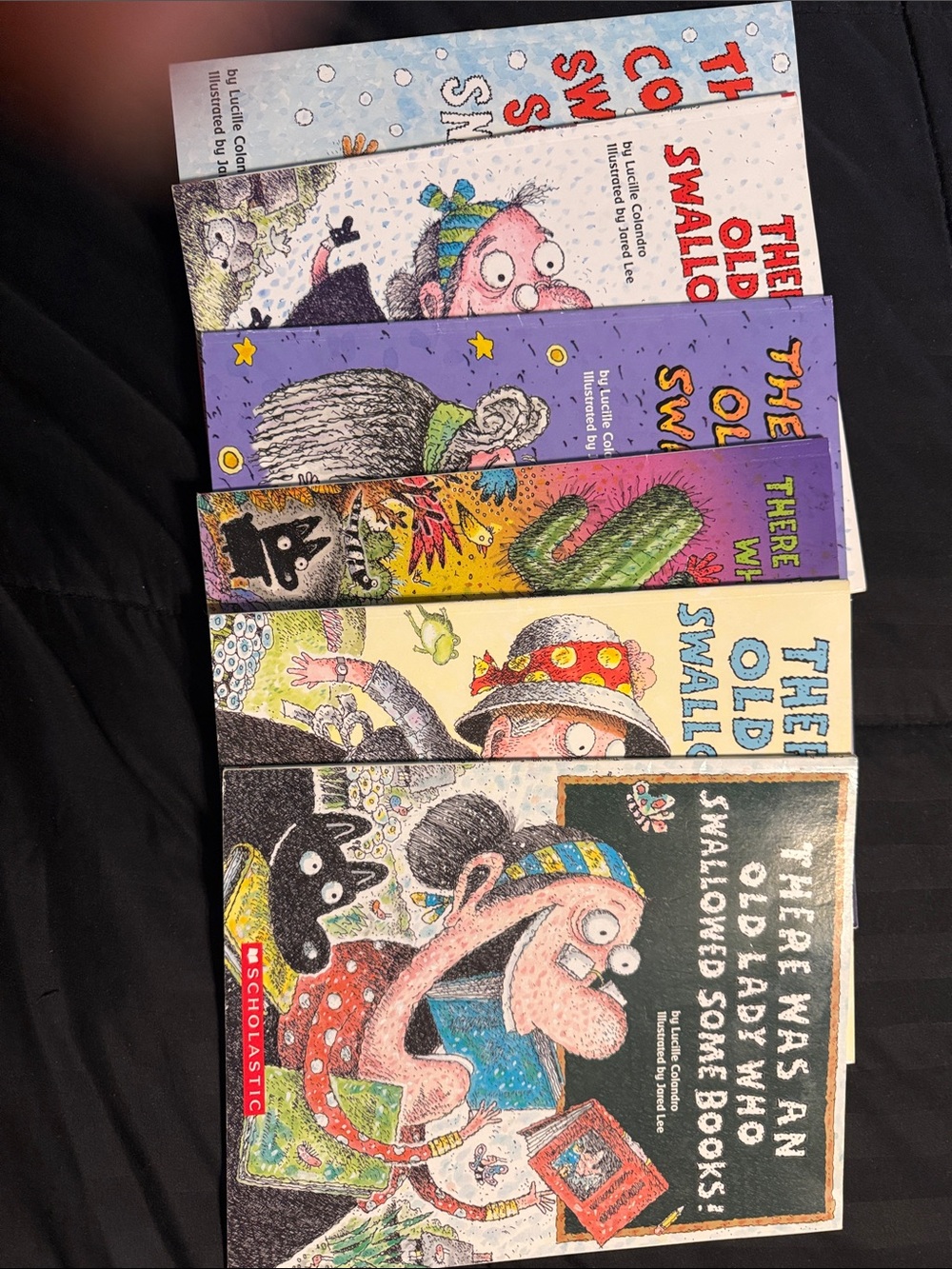 Scholastic "There Was an Old Lady" Colorful Kids Book Bundle - Multi